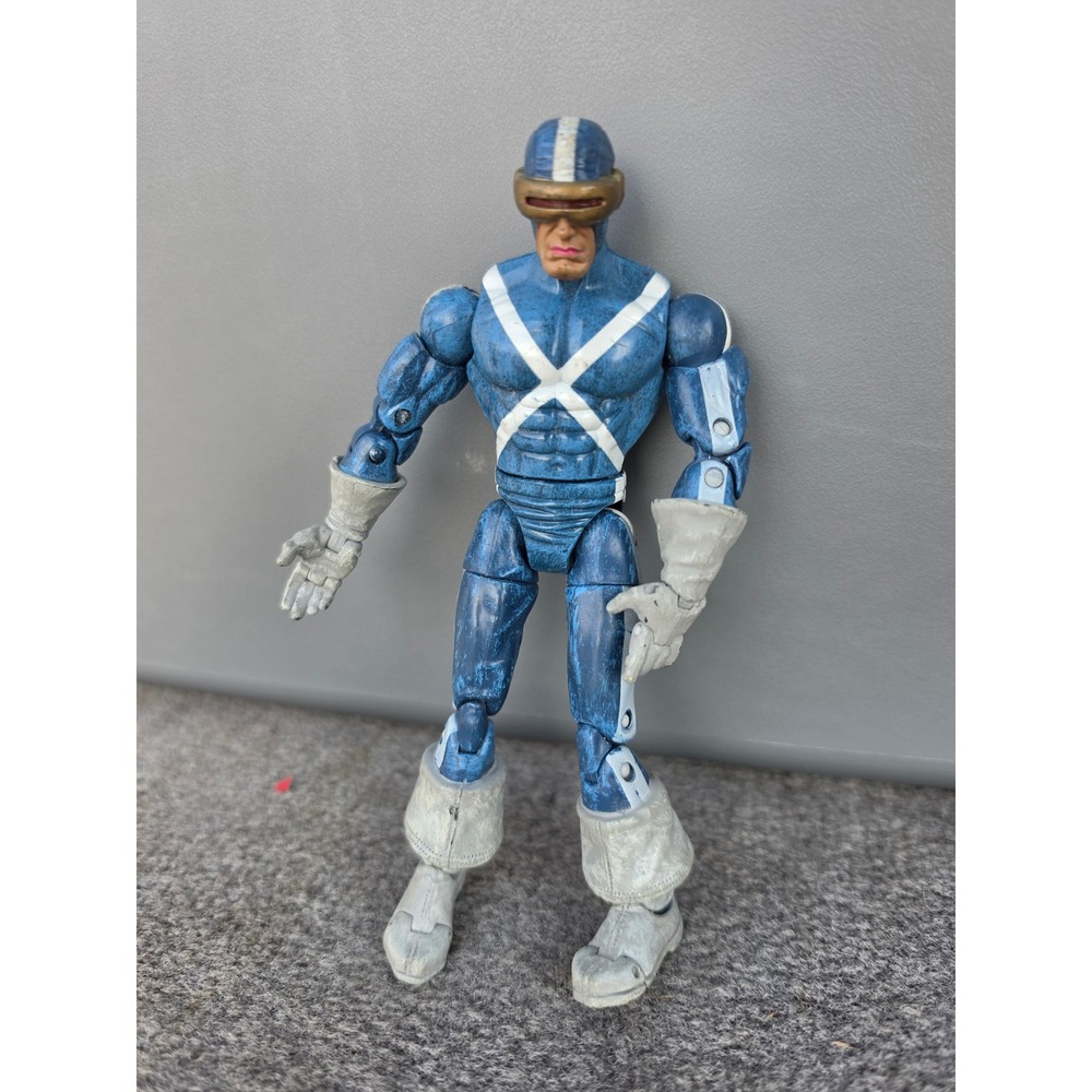 Marvel Legends Cyclops X-Factor Blue White Costume Action Figure Toy Biz